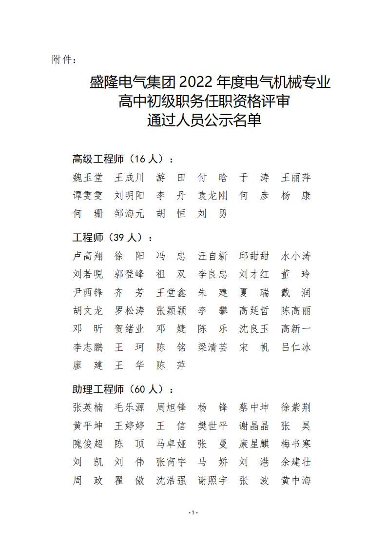附件：盛隆電氣集團 2022 年度電氣機械專業高中初級職務任職資格評審通過人員公示名單_00.jpg